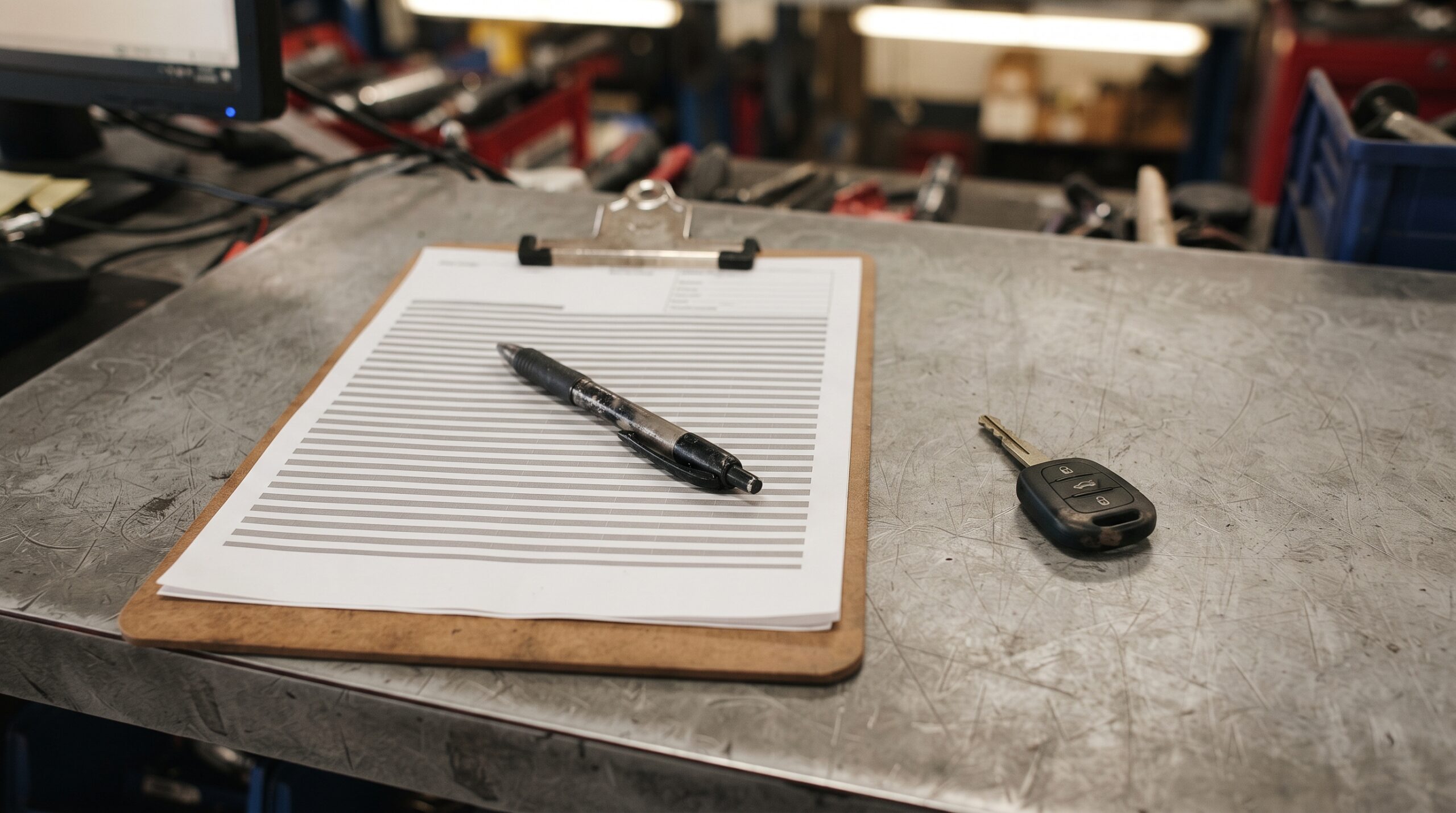 The paperwork that decides a goodwill claim is rarely dramatic: a repair order, a mileage reading, and a stack of prior service records.