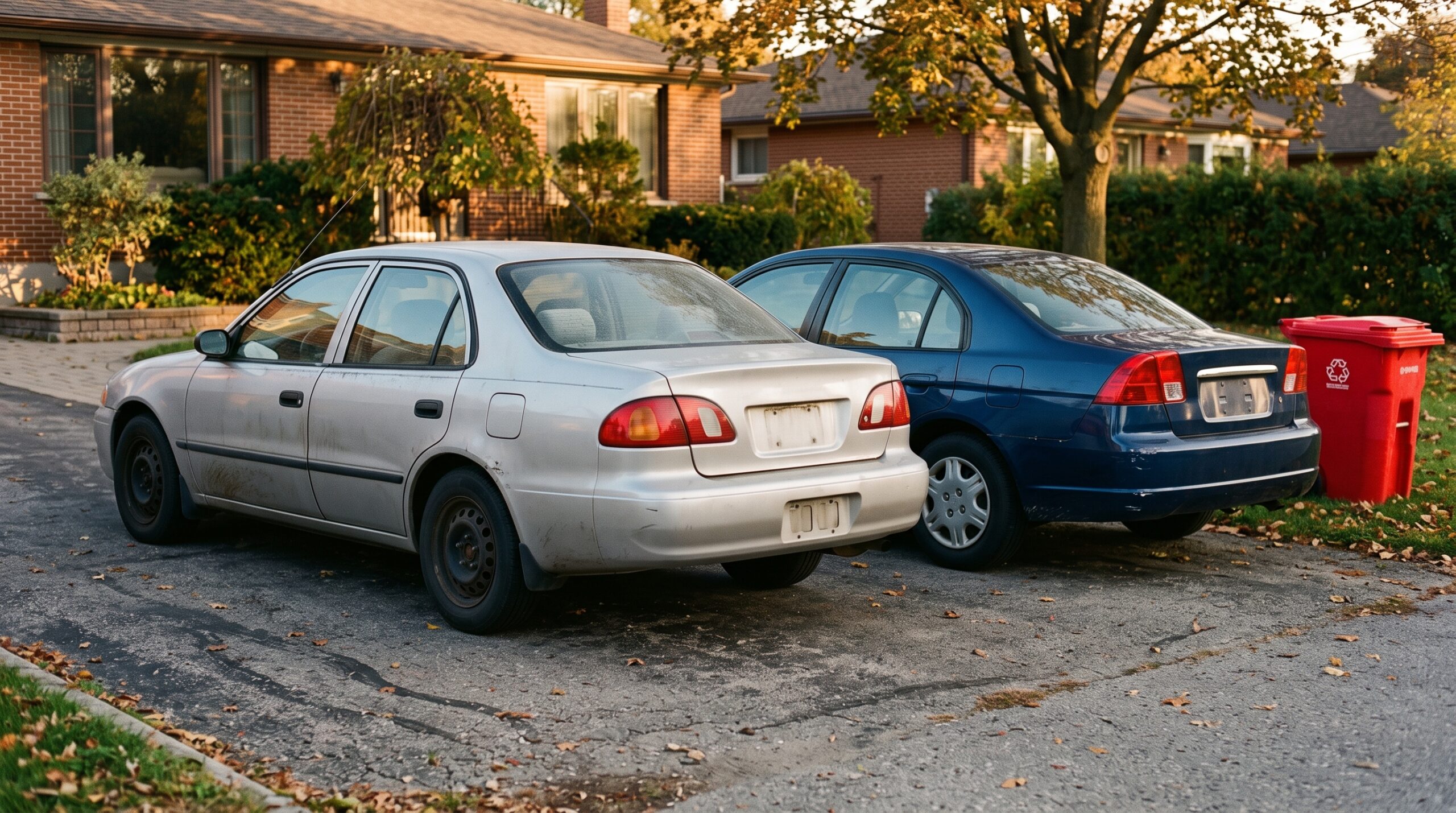 One car spent its life at a steady highway cruise. The other spent its life restarting cold, a few miles at a time, without ever driving fewer miles.