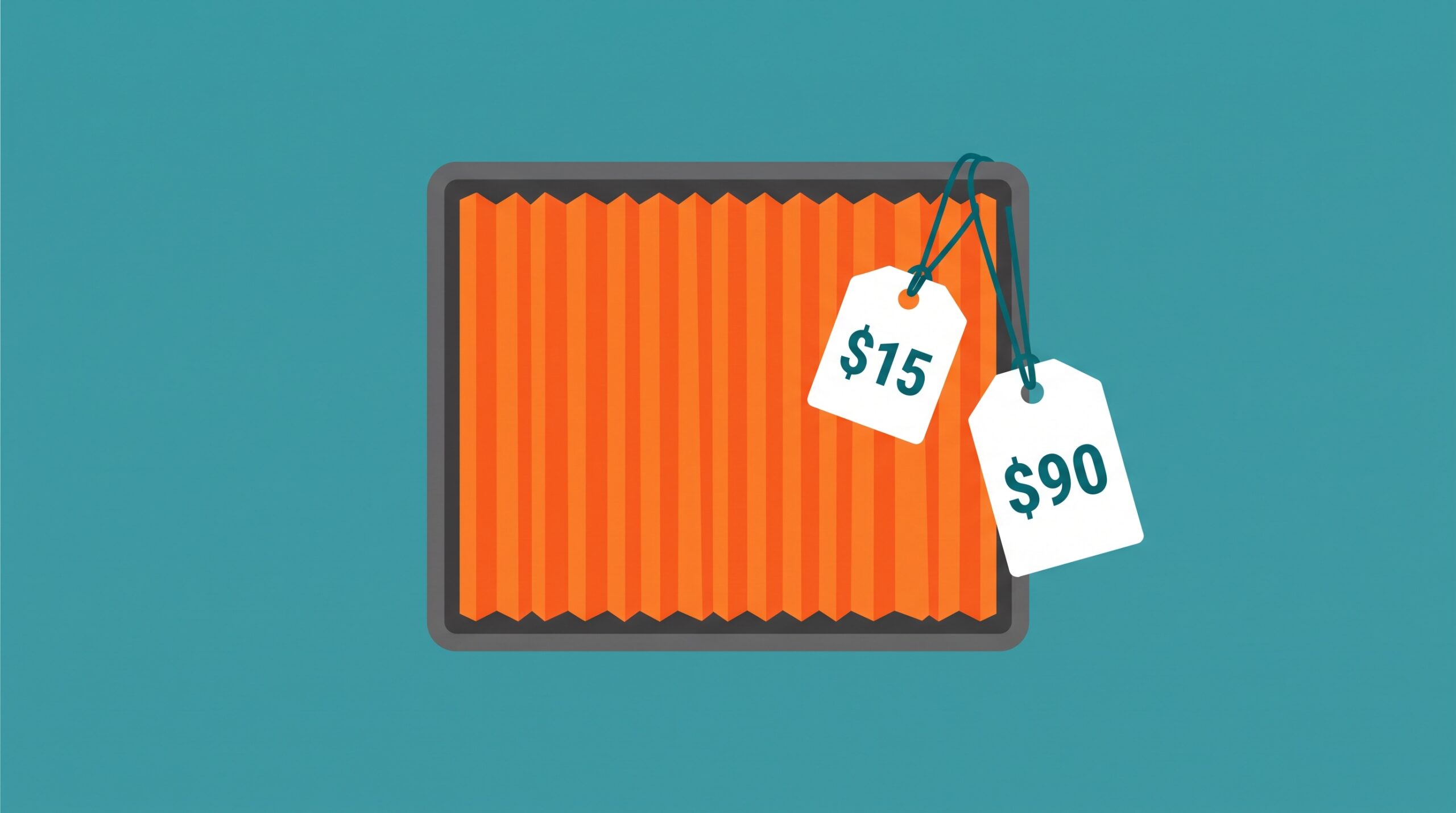 A filter that costs about $15 and takes ten minutes to swap rarely needs a $90 invoice line to get installed.